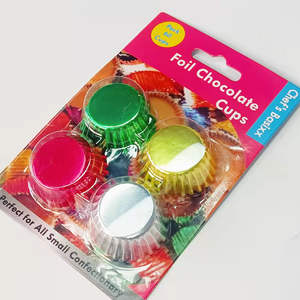 Moules à gâteaux en <span class=keywords><strong>papier</strong></span> aluminium miniatures plats de 2,6*1,7 cm, couleurs rouge, argent, or, vert, outils de décoration de gâteaux, fournitures de pâtisserie - Product Image 1