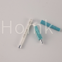 Kit Konektor Serat Optik Homk LCPC OM3 MM dengan Konektor LC/PC untuk Kabel Patch untuk Penggunaan Pabrik