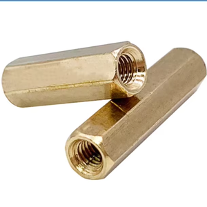 תשלום מאובטח עמודת פליז משושה פנימי חוט פליז נקבה - Product Image 2