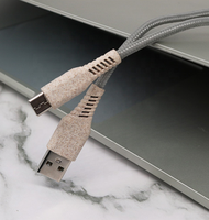 Câbles USB biodégradables et écologiques de Type C, chargeur de données, pièces