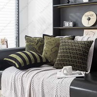Chinesische Art Cartoon Tier Jacquard Sofa Kissen Kissen Home Dekorative Bett Jacquard Throw Pillow für Sofa Couch
