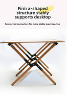 Grande table pliante portable d'extérieur pour pique-nique, avec structure en fer, imperméable, pour camping et barbecue