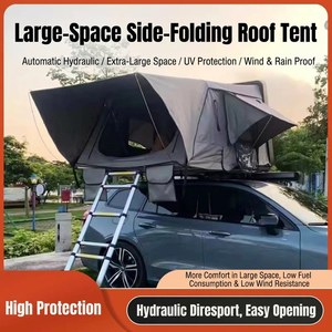 JIYA Quick Setup <b>Waterproof</b> Side Open Clamshell Hard Roof Top <b>Tent</b> 3-4 Person Rooftop <b>Tent</b> for 4X4 Offroad Camping - Product Image 1