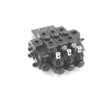 Vanne de commande directionnelle OEM/ODM SDS180Q à 3 bobines, 160 L/min, 315 bars, entrée G3/4, sortie G1, actionnement manuel pneumatique