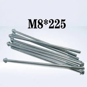 Vis longues en acier au carbone M8*235 à bride hexagonale pour générateur/moteur, vis ISO/DIN933/GB, vis anti-desserrage simples - Product Image 2