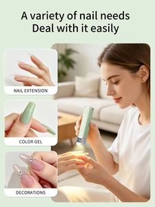 Lampe à ongles UV LED rechargeable avec capteur automatique IA, batterie intégrée USB, séchoir à ongles rapide pour manucure en gel, idéale pour usage domestique et professionnel - Product Image 6