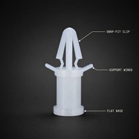Entretoise de support de carte PCB en nylon à fixation rapide, blanc naturel, personnalisable OEM ODM