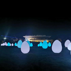 Landscape Lighting Outdoor Plastic PE White Big <strong>Egg</strong> Shaped Led <strong>Light</strong> Remote Control Rgb Color Changing Solar <strong>Egg</strong> <strong>Light</strong> - Product Image 4