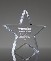 Personnalisé Gravé Cristal Acrylique Étoile Entreprise Souvenir Événement Prix Retraite trofi Lucite Pentagramme Médailles Prix Trophée Plaque