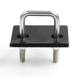 Steel 2 Inch Trailer Hitch Mount Stabilizer Lock With <b>U</b>-<b>Bolt</b> And Plate For Secure Towing Connection - Product Image 1