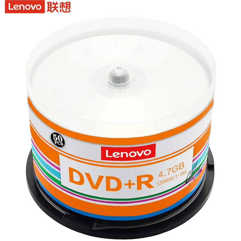 Lenovo-discos dvd + r para coche, discos en blanco, cd r, portátil, 16X