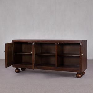 خزانة جانبية من الخشب الصلب بتصميم عتيق، أثاث فاخر للمنزل أو الفندق، حامل تلفاز أنيق لغرفة المعيشة - Product Image 5