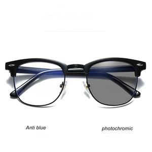 Classic square Anti <b>Blue</b> Lens Optical Frame Photochromic <b>Sunglasses</b> - Product Image 2