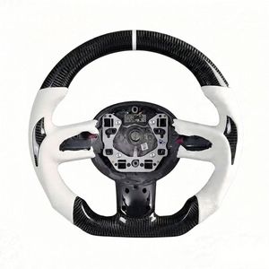 Volante de Coche Personalizado de Cuero y Fibra de Carbono Forjada para <span class=keywords><strong>Mini</strong></span> <span class=keywords><strong>Cooper</strong></span> Jcw R50 R52 R53 R55 R56 R57 R60 R61 F55 F56 F57 F54 F60 - Product Image 1