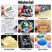 Étiquettes personnalisées pour flacons de 10 ml, autocollants holographiques en PET imperméables pour l'image de marque des bouteilles