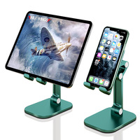 Support de téléphone et tablette réglable en plastique, support de bureau pliable stable en forme de triangle