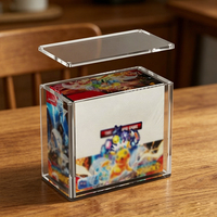 Vitrine d'exposition moderne en acrylique épais ETB Elite, boîte transparente magnétique, bords découpés au laser de précision, durable et de qualité supérieure