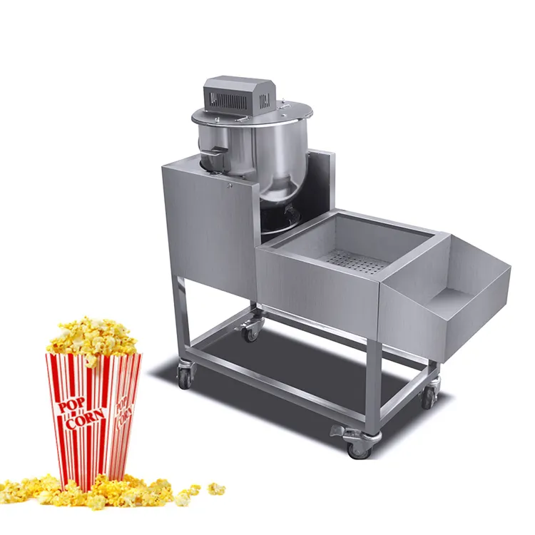 Chuangyu โรงงานราคาสแตนเลสกาต้มน้ําแก๊ส Popcorn Popper เครื่องทําข้าวโพดคั่วเชิงพาณิชย์