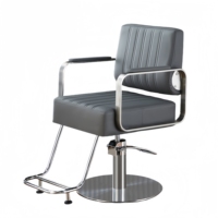 Chaise de salon moderne en cuir PU, équipement de salon de beauté, chaise de barbier hydraulique à hauteur réglable pour usage commercial, vente chaude