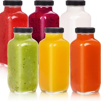 Bouteille en verre à prix avantageux de 250, 350, 500 ml pour jus de noix de coco, lait japonais, boissons à remplissage à chaud, articles de fête avec bouchon en plastique