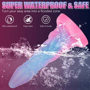 Dildo de Silicona Enorme con Aspecto Realista de Extraterrestre, Colores Mezclados y Nudos para la Estimulación del Punto G Femenino, Juguete para Adultos - Product Image 5