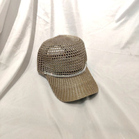 Casquette de baseball femme 6 panneaux en maille métallique, décorations chaîne dorée et strass, style Y2K, mode soirée, argentée, pour adulte, été