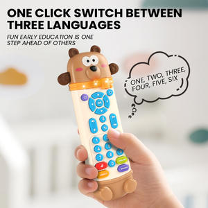 Juguete para bebés y niños pequeños, simulación de control remoto, luz y música para niños, aprendizaje, educación temprana e inteligencia, juguete para bebés - Product Image 2