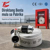 Selang Pemadam Kebakaran 250PSI 65-20M dengan Kopling Logam untuk Sistem Perlindungan Kebakaran Filipina