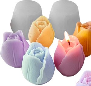 Molde de silicona blanco 3D con forma de pilar para velas, 1 unidad, para aromaterapia, fabricación de jabón, herramientas para pasteles, desechable, apto para lavavajillas, logotipo personalizado - Product Image 3