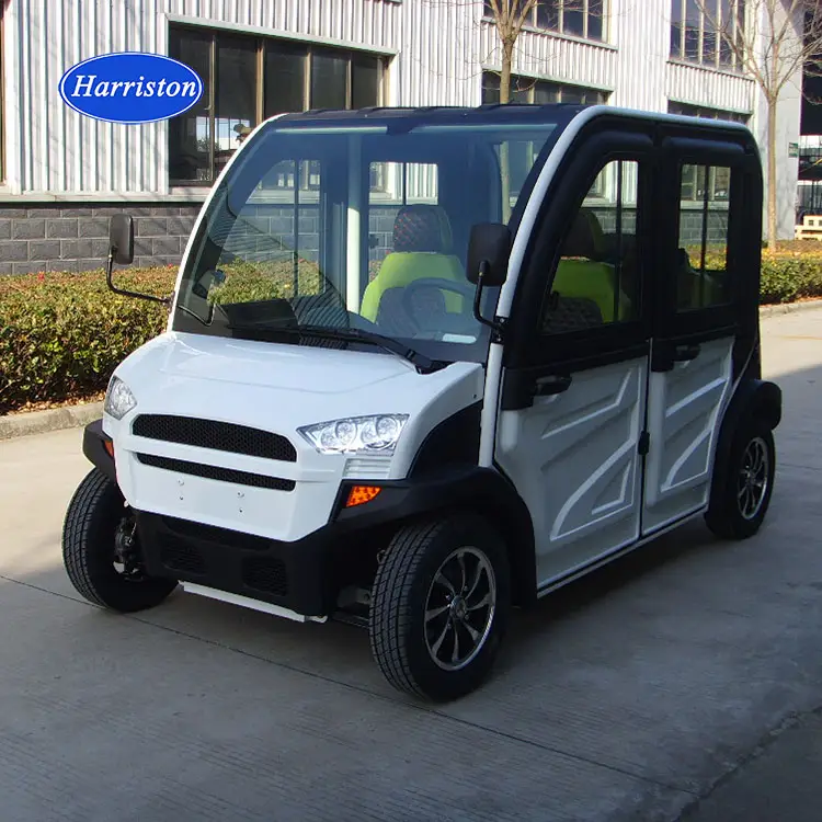 Battery powered enclosed 4 seats electric patrol vehicles