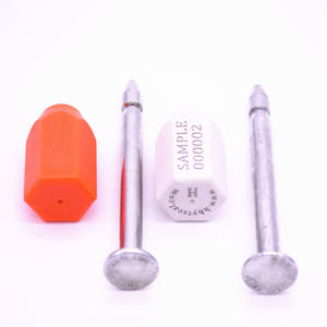 Sceau à boulon de haute sécurité certifié <span class=keywords><strong>ISO</strong></span> <span class=keywords><strong>17712</strong></span>, en acier galvanisé à faible teneur en carbone, ABS, diamètre 8 mm, fabriqué en Chine pour l'expédition - Product Image 5