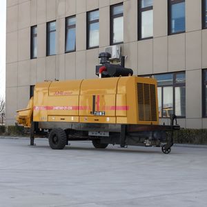 Pompe à béton sur remorque JIUHE Chine 100 prix, pompe à béton 100 mètres cubes par heure pour la construction - Product Image 6