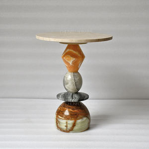 Mesa de Comedor Personalizada de Estilo Escandinavo en Mármol Natural Travertino Jade Ónix Rosa Muebles para Sala de Estar - Product Image 6