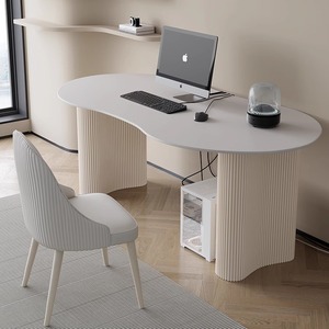 Cream Style Slate <strong>Computer</strong> Table <strong>Simple</strong> Bedroom <strong>Study</strong> Arc Conference Table - Product Image 4