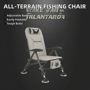 Горячая распродажа: Европейское многофункциональное складное кресло-шезлонг LINGTE из углеродистой стали и ткани Оксфорд для рыбалки, комфортное, для любых типов местности - Product Image 2