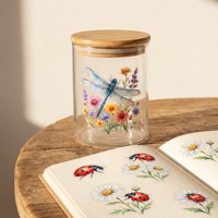 Autocollants transparents en PET pour scrapbooking, motifs esthétiques personnalisés, fleurs et ailes miroir, pack d'autocollants transparents