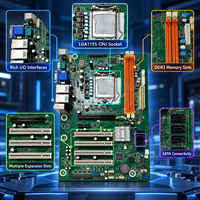 Untuk Advantech SIMB A21 ATX Motherboard Industri Chipset H61 LGA1155 Mendukung Mainboard IPC Core I3 I5 I7 Generasi ke-2 dan ke-3.