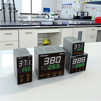 Controlador de Temperatura Industrial IP65 de Plástico con Baja Deriva a Baja Temperatura y Pequeño Exceso de Temperatura, PT100, Control PID Digital con Doble Pantalla