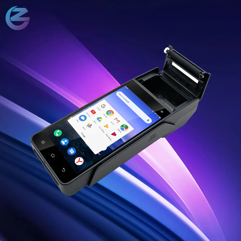Working in GPRS/3G/4G/WIFI Restaurant Android POS terminal with printer 4G Contactless Wireless POS