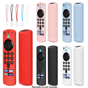 Funda de silicona a prueba de golpes para control remoto por voz <span class=keywords><strong>Amazon</strong></span> ALEXA 2021, funda de tercera generación para <span class=keywords><strong>Amazon</strong></span> Fire TV Stick de tercera generación con cordón - Product Image 1