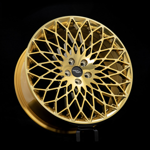 Cerchi in Lega di Alluminio Forgiati Personalizzati Color Oro 20-24 Pollici Nuovi ET 25mm Forgiati a 10.000 Tonnellate - Product Image 1