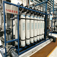 Système de traitement de l'eau par ultrafiltration et nanofiltration industrielle avec contrôle PLC et pompe à moteur - Capacité de 10T/heure