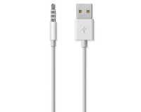 Adaptateur de charge et de transfert de données audio Jack 3,5 mm vers USB 2.0 pour iPod Shuffle 3ème, 4ème, 5ème, 6ème, 7ème génération