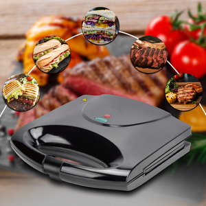 Plancha de <span class=keywords><strong>Panini</strong></span> de Doble Cara con Calentamiento de 750W, Parrilla para Sándwiches, Máquina para Hacer Sándwiches de Desayuno - Product Image 4