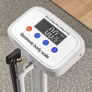 Báscula de Peso y Altura para Hospital, 200 kg, 190 cm, con Monedero, para Medir Peso, Altura e IMC en Adultos - Product Image 5