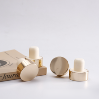 Bouchons en liège synthétique polymère réutilisables avec logo personnalisé, bouchons en bois en forme de T pour bouteille de vin