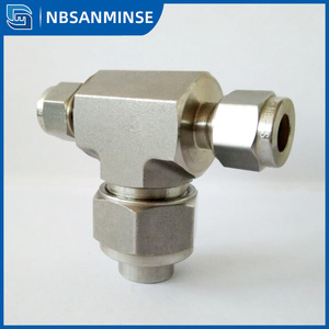 Raccord en T en acier inoxydable King SS316L fileté 3000/6000 PSI pour tuyauterie industrielle - Product Image 3