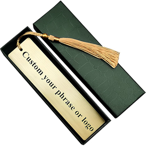 Custom Plated Metal <strong>Bookmark</strong> with Tassel for Book Sublimation Premium Metal Crafts Promotional Item - Product Image 1