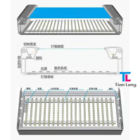 Marco a presión de aluminio de gran tamaño de alta calidad para proyectos de pared al aire libre publicidad LED Flex Face Light Box