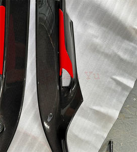 Prepreg seco de fibra de carbono <span class=keywords><strong>488</strong></span> lado faldas extensión con Winglet para <span class=keywords><strong>Ferrari</strong></span> <span class=keywords><strong>488</strong></span> GTB Coupe 2-La puerta 15-18 - Product Image 3